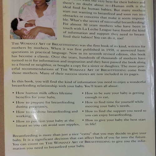 The Womanly Art of Breastfeeding book used, English