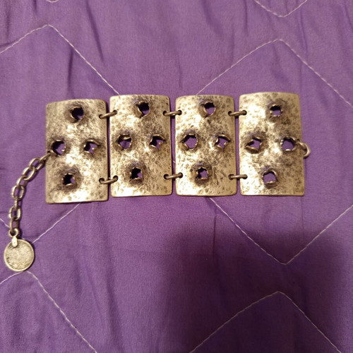 Alpaca jewelry set with geometric design, new