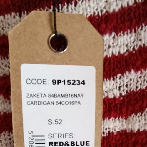 Attrattivo cardigan new, red, small