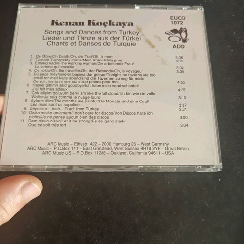Kenan Kockaya Songs and Dances from Turkey like new