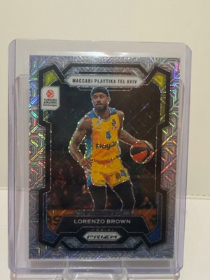 Lorenzo Brown 2023-24 Panini Prizm EuroLeague Mojo card like new