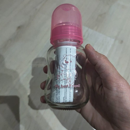 Lorelli Glass Baby Bottle Anti-Colic with Silicone Nipple 125ml new