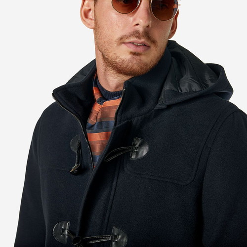 Montgomery coat Sogo men's blue new with hood