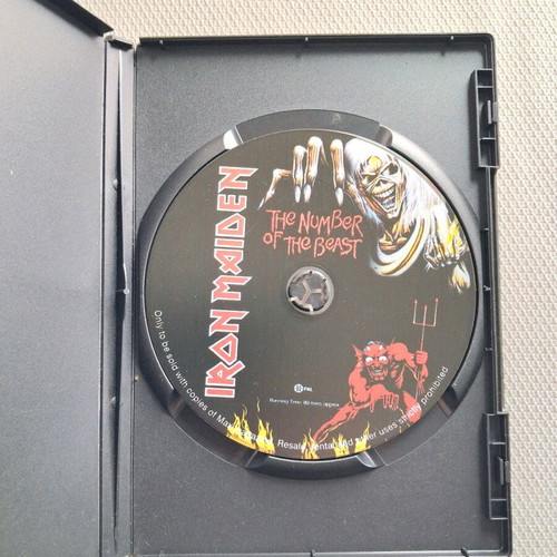Iron Maiden The Number Of The Beast DVD like new, metal