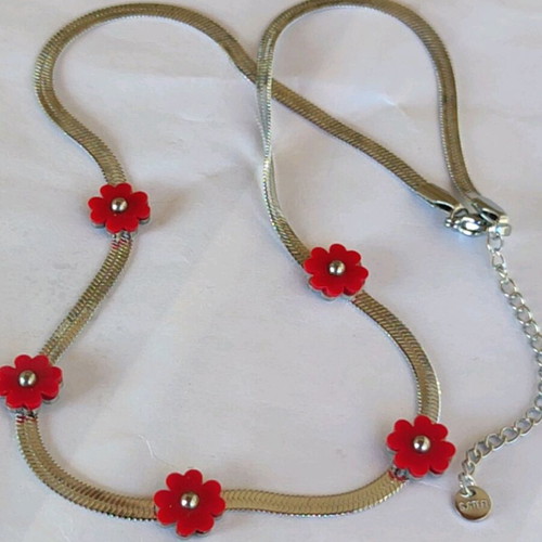Steel Necklace New, Gold and Silver Colors