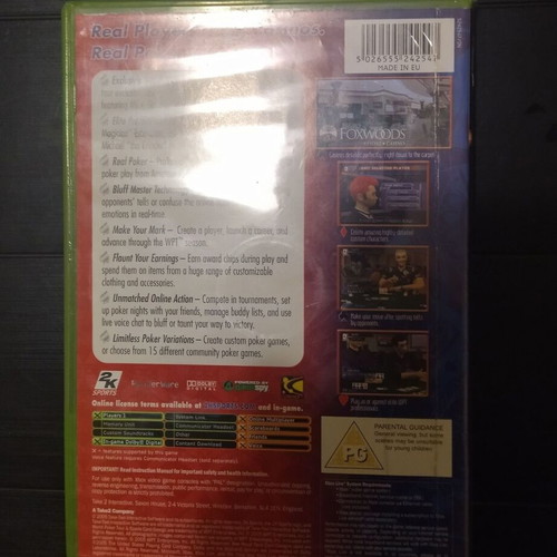 World Poker Tour Xbox used game