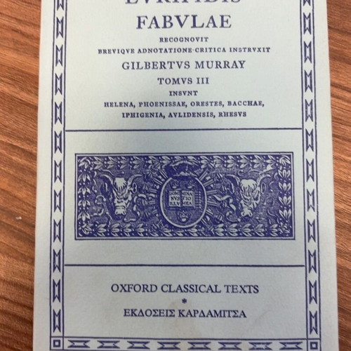 Evripidis Fabvlae Gilbertvs Murray book like new