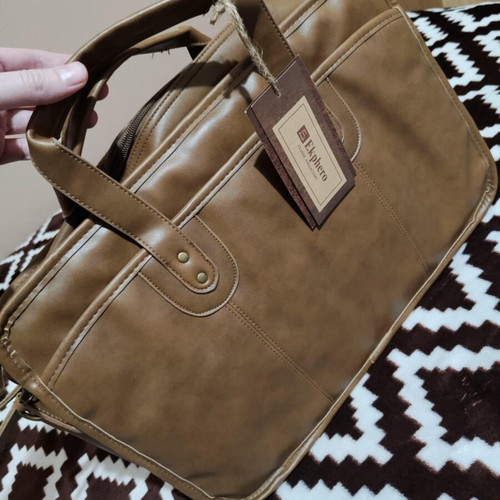 Ekphero shoulder bag new, beige and brown