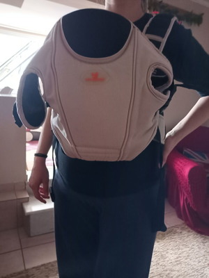 Baby carrier like new with nursing bib gift