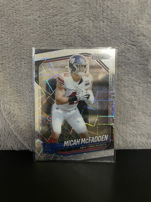 Panini Prizm 2025 NFL Micah McFadden Lazer Prizm #95 like new
