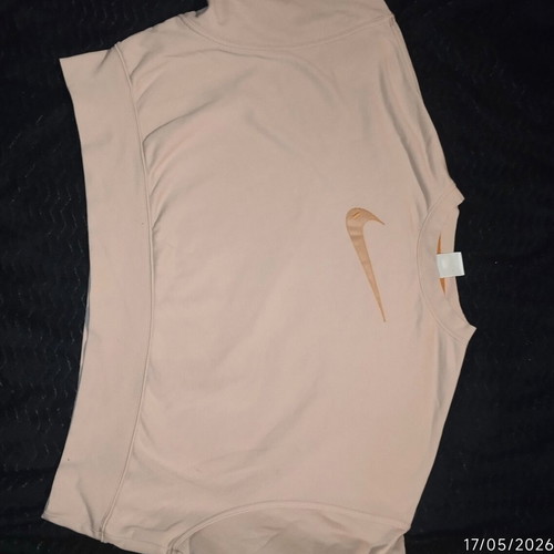 Nike Oversized Crop Top Sweatshirt σαν καινούργιο, μπεζ ροζ, XL