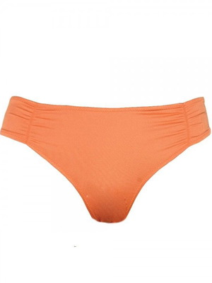 Γυναικείο μαγιό slip Mango νέο, πορτοκαλί με σούρες μπροστά