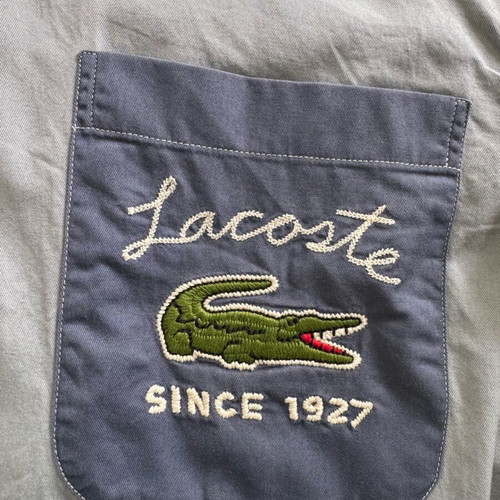 Lacoste unisex shirt two-tone size 40 in very good condition