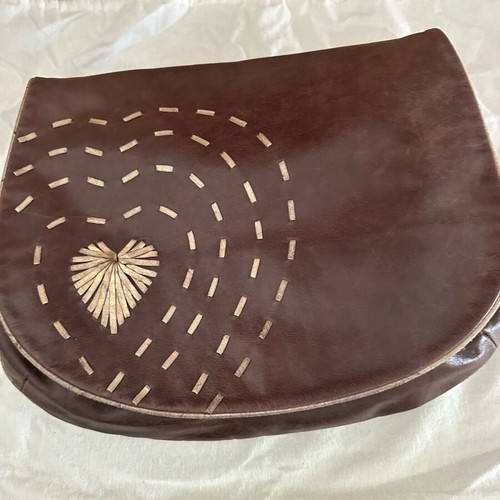 Moschino crossbody bag brown like new, leather
