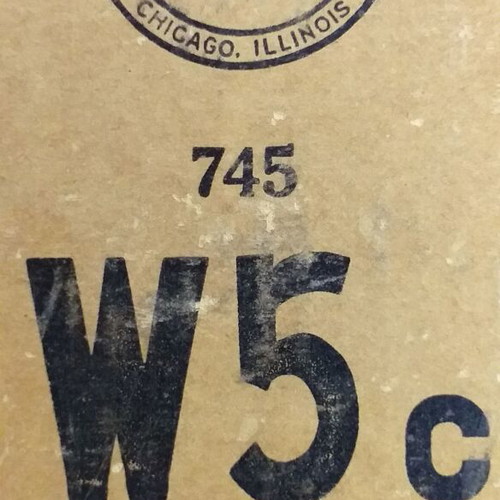 Collectible American Army cardboard box from World War II used