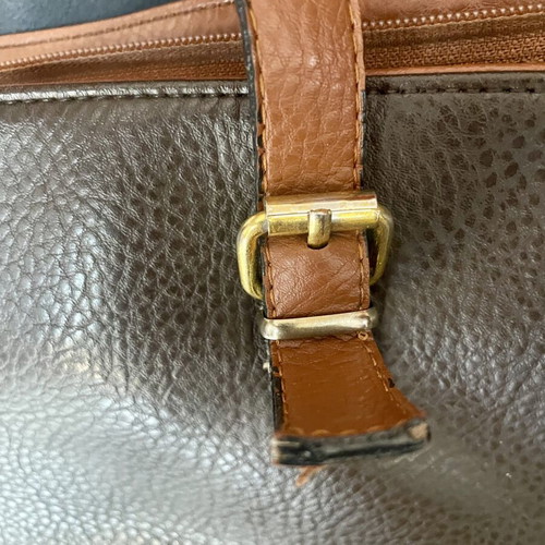 Michael Kors Leather Tote Bag like new, brown with gold details