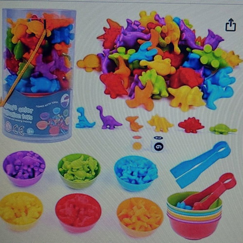 Montessori Dinosaur Sorting Toys new, 48-piece set