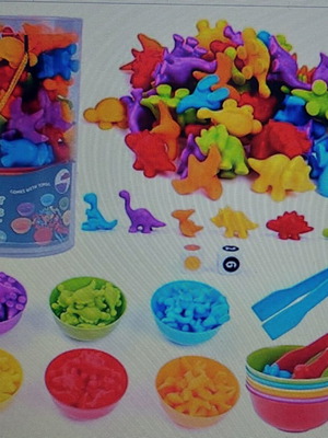 Montessori Dinosaur Sorting Toys new, 48-piece set