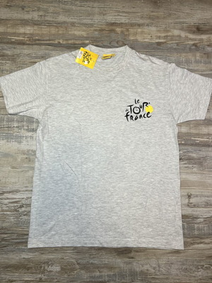 Le Tour de France T-Shirt Heather Grey Size L New