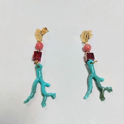 Zara turquoise dangle earrings like new, summer style