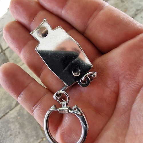 National Panasonic vintage battery keychain nail clipper