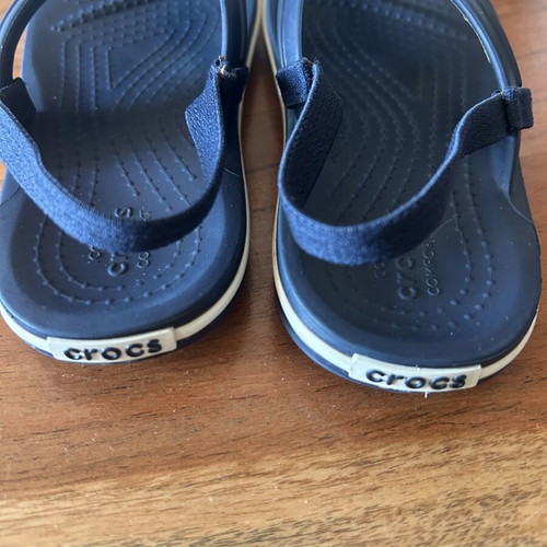 Havaianas Minecraft kids flip-flops and Crocs dark blue sandals size 27-28