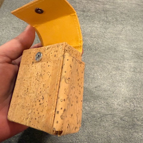 Cigarette case new, made of cork