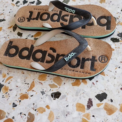 Body Action summer slippers size 44, black and brown, new