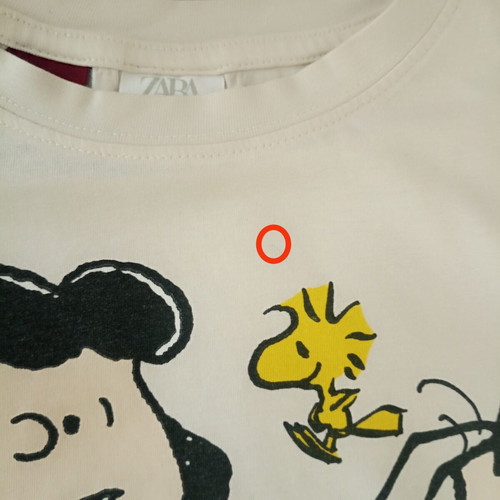 Zara Peanuts Shirt for Girls Size 7, Snoopy Graphic, Like New