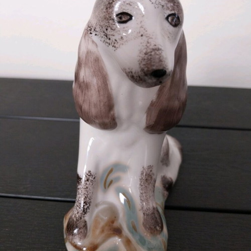 Setters Spaniel dog figurine USSR T.Suliak vintage