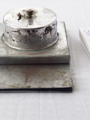 Table clock used, decorative, antique
