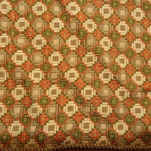 Embroidered table linen with gold thread, handmade, new, 48x32 cm