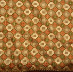 Embroidered table linen with gold thread, handmade, new, 48x32 cm