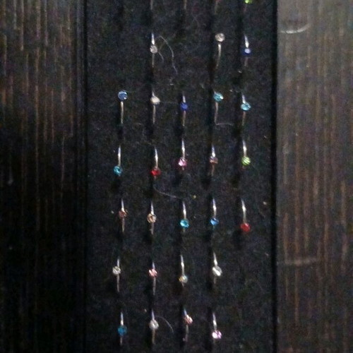 Nose earrings new, pack of 36, multicolor