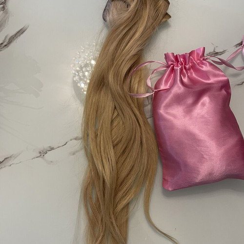 Hair extensions virgin quality 50cm, 100gr, set of 6, blonde balayage