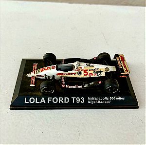 Συλλεκτικό μοντέλο Formula 1 LOLA FORD T93. Αυτοκίνητο μινιατούρα. 1:43 κλίμακα.