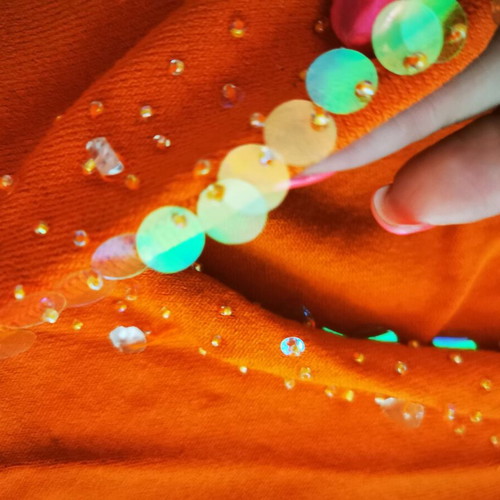 julia Bergovich orange short jacket