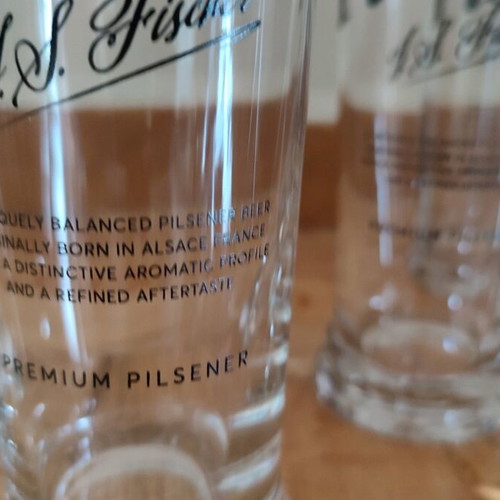 Fischer beer glasses new, set of 6