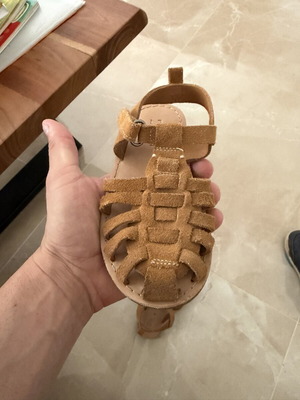 Zara children's sandals like new, size 24, brown