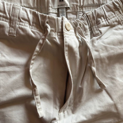 H&M pants beige-cream size M-L like new