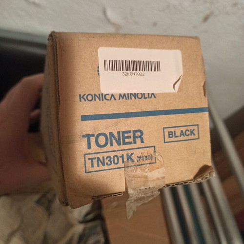 Konica Minolta TN301K (7130) Black Toner new, sealed package