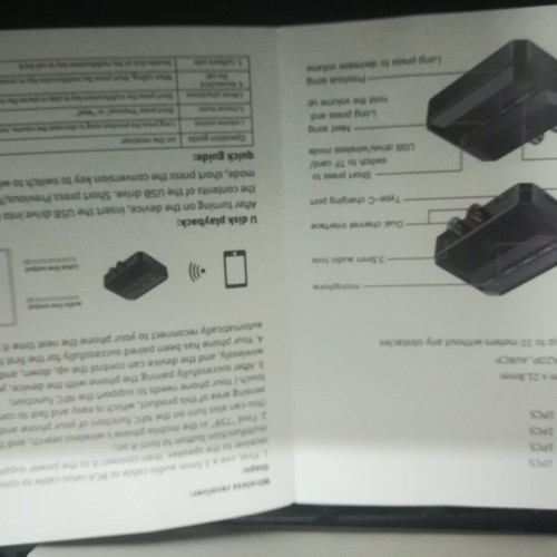 Wireless audio transmitter like new for listening from phone, tablet, TV