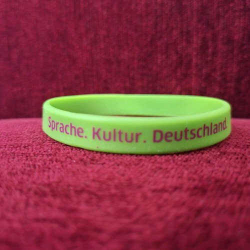 Rubber bracelet used, German green