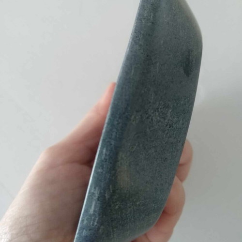 Stone soap dish 10x12cm oval new