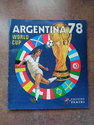 Άλμπουμ αυτοκόλλητων Panini Argentina '78 μεταχειρισμένο, συλλεκτικό Μουντιάλ