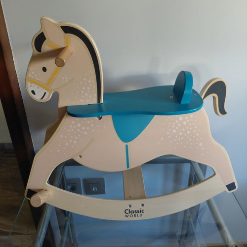 Wooden rocking horse like new, from 1 year old