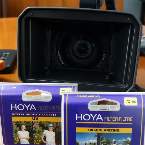 Sony HDR-FX1E HDV 1080i MiniDV 3CCD camcorder used with Carl Zeiss lens