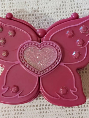 Barbie Glitter Butterfly Jewelry Box Mattel 2005 like new