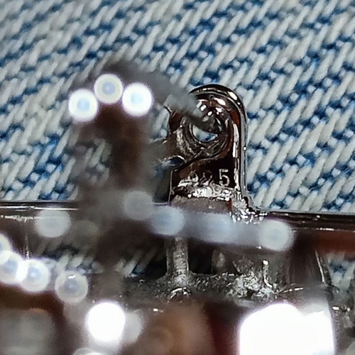 Silver 925 pin with multicolored stones, new