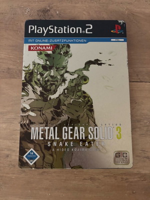 Metal Gear Solid 3 Snake Eater Steelbook Limited Edition PlayStation 2 μεταχειρισμένο, γερμανικό πλήρες